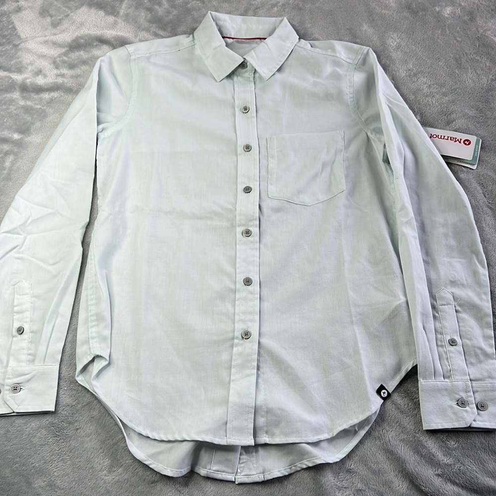 🎯NWT Marmot Seaside Ultra Lightweight Flannel Shirt Size XS - Picture 2 of 11
